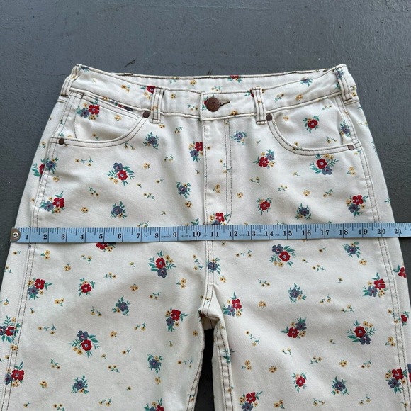 Billabong Cream Floral Straight Leg Jeans - Picture 11 of 16